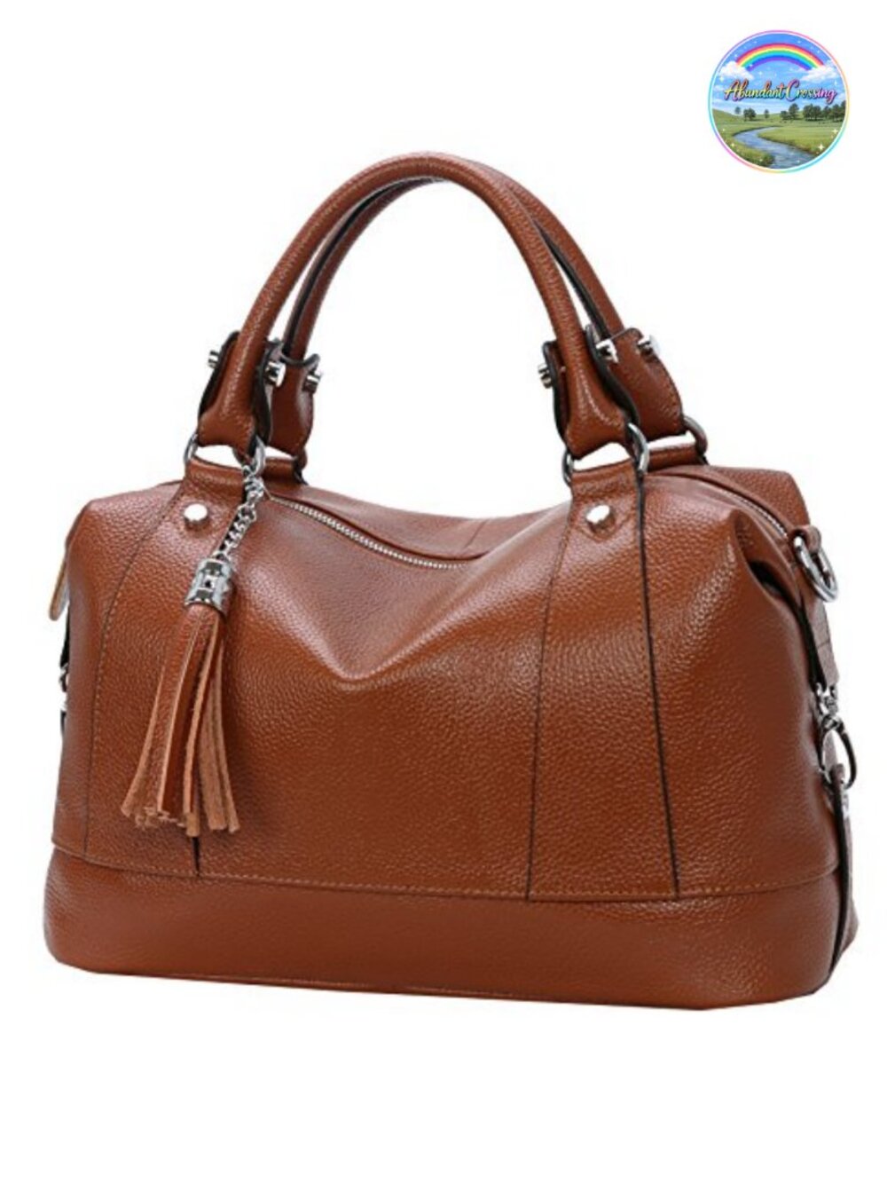 Genuine Leather Satchel Handbag Crossbody Shoulder Bag Purse